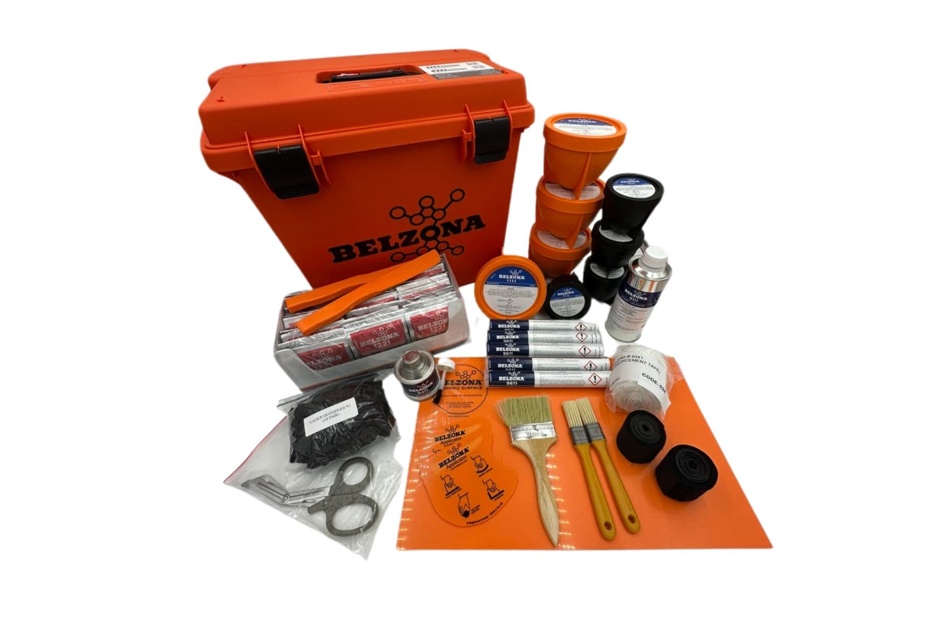 Belzona 1111 Hero Repair Kit contents and lockable toolbox