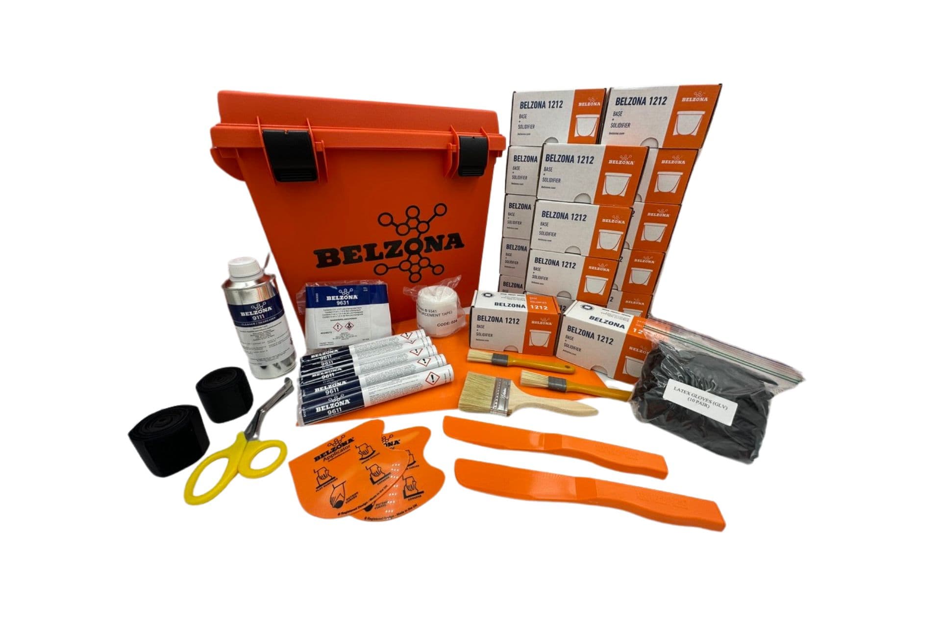 Belzona 1212 Hero Repair Kit contents and lockable toolbox